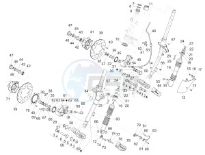 GTV 300 4T 4V ie (USA) USA drawing Fork/steering tube - Steering bearing unit