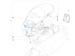 SPRINT 150 4T 3V IE ABS E3 (NAFTA) drawing Saddle/seats