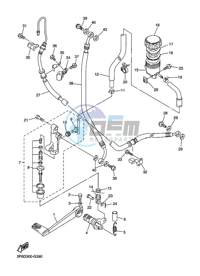 REAR MASTER CYLINDER