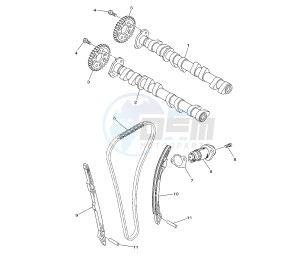 XJ6-N SP 600 drawing CAMSHAFT AND TIMING CHAIN