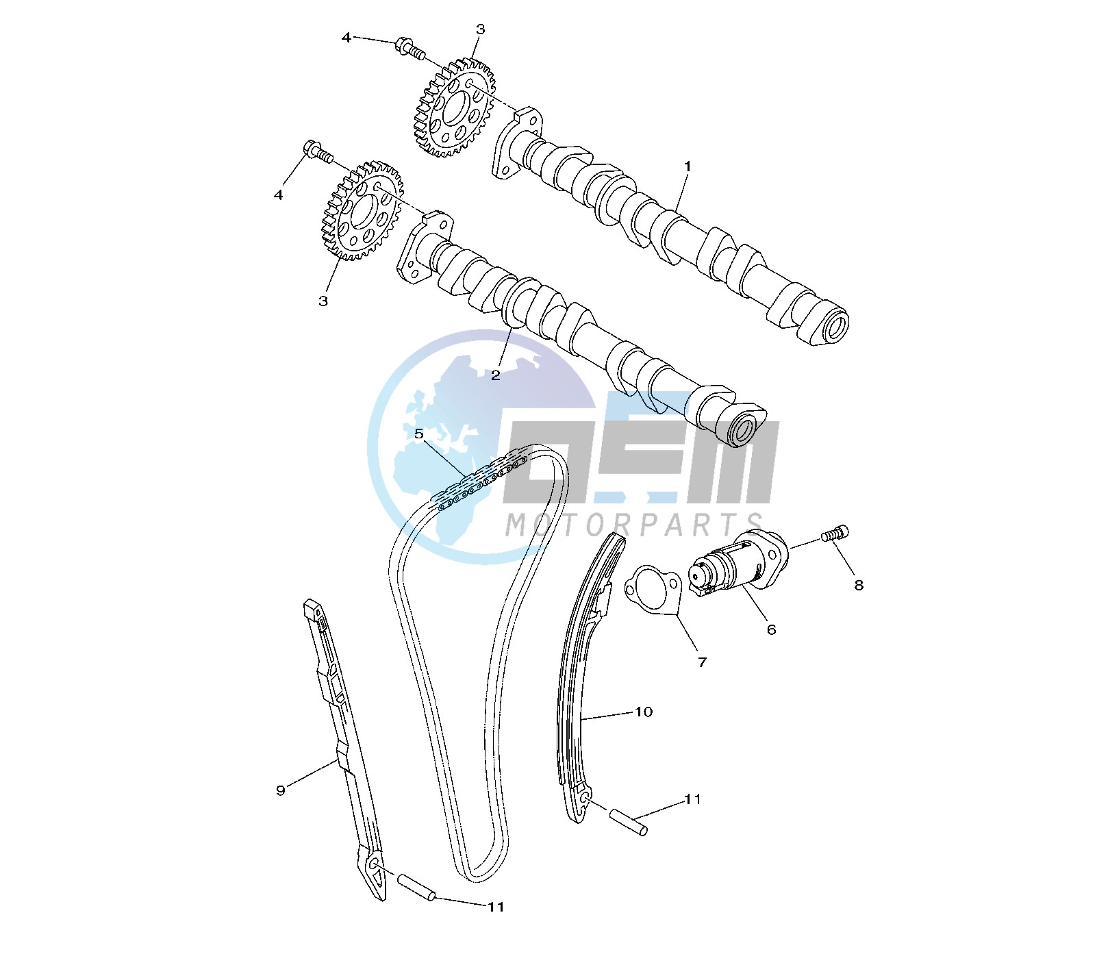 CAMSHAFT AND TIMING CHAIN