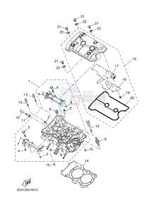 MTM690 XSR700 (B34A B34A B34A B34A B34A) drawing CYLINDER HEAD