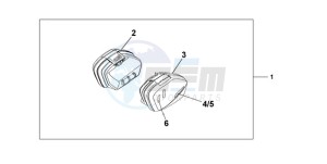 CBF1000T9 F / ABS CMF drawing 33 LITRE PANNIER SET PEARL AMBER YELLOW