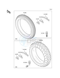 VN 1600 B [VULCAN 1600 MEAN STREAK] (B6F-B8FA) B7FA drawing TIRES