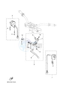 MT125A MT-125 ABS (BR36 BR36 BR36 BR36) drawing HANDLE SWITCH & LEVER