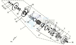 VS 125 drawing CLUTCH