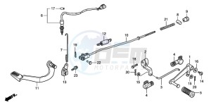 CBF150SH drawing PEDAL