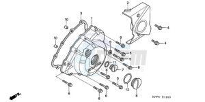 CBR125RWA France - (F / CMF WH) drawing LEFT CRANKCASE COVER