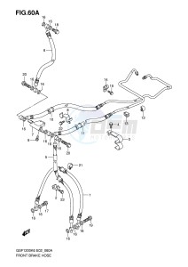 GSF1200 (E2) Bandit drawing FRONT BRAKE HOSE (GSF1200AK6 SAK6)