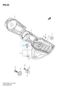 GSX-R1000 (E21) drawing SPEEDOMETER (GSX-R1000L1 E51)