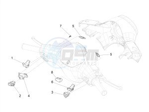 LX 125 4T 3V IGET NOABS E3-E4 (APAC) drawing Selectors - Switches - Buttons