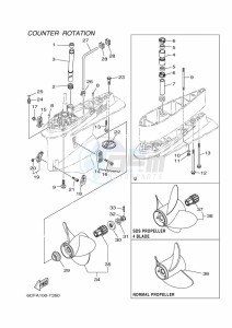 FL300BETX drawing PROPELLER-HOUSING-AND-TRANSMISSION-4