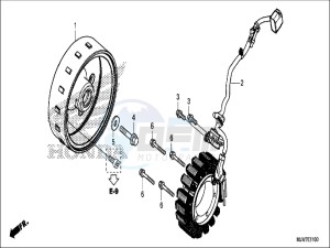 CB500FAH CB500F ED drawing GENERATOR