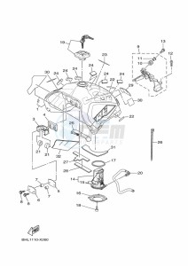 XTZ690 XTZ7N (BHL1) drawing FUEL TANK