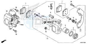 TRX420FM1G TRX420 Europe Direct - (ED) drawing FRONT BRAKE CALIPER