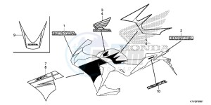 CBR125RF CBR125R 2ED - (2ED) drawing MARK/STRIPE (CBR125RF/RTF)