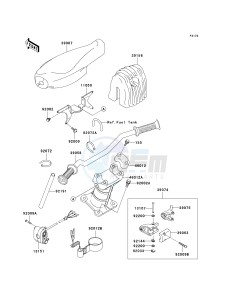 JT 900 D [900 STX] (D1) [900 STX] drawing HANDLEBAR