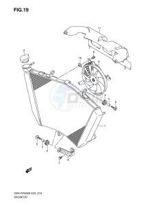 GSX-R750 (E2) drawing RADIATOR