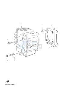 YFM90R YFM09RYXH (BD36) drawing CYLINDER