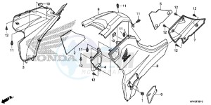 TRX500FM2E TRX500FM2 U drawing SIDE COVER/ TANK COVER