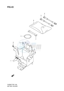 DL 650 V-STROM EU-UK drawing BATTERY HOLDER