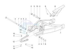 RS 125 RS 4T E4 ABS (EMEA) drawing Swing arm