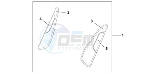 ST13009 Europe Direct - (ED / MME) drawing KNEE PAD SET