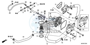 VFR1200XDD CrossTourer - VFR1200X Dual Clutch 2ED - (2ED) drawing WATER PUMP