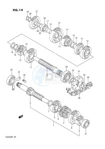 TS200R (E4) drawing TRANSMISSION