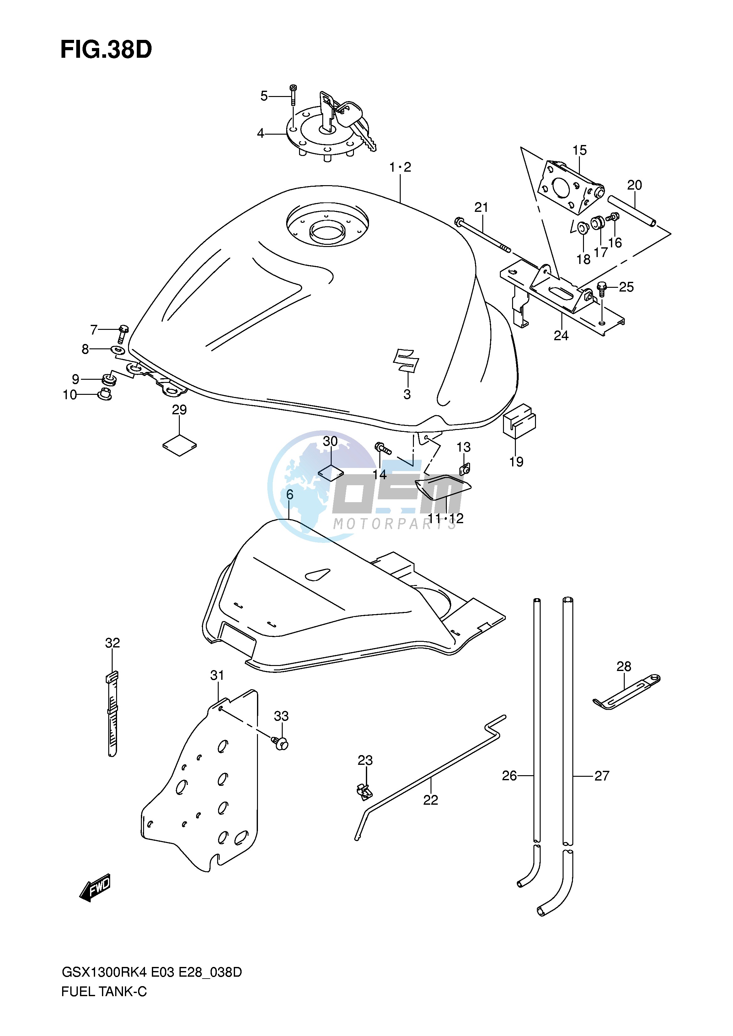 FUEL TANK (GSX1300RZK7)