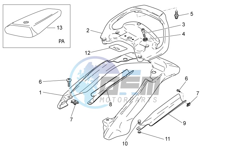 Rear body - Undersaddle