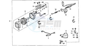 TRX300FW FOURTRAX drawing STOP LIGHT