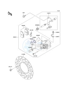 KX 65 A [KX65] (A1-A5) [KX65] drawing FRONT BRAKE-- KX65-A1 - A4- -