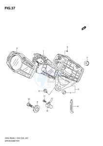 GSX-R600 (E3) drawing SPEEDOMETER (GSX-R600L1 E33)