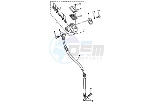 XV VIRAGO 535 drawing FRONT MASTER CYLINDER FLAT HANDLE