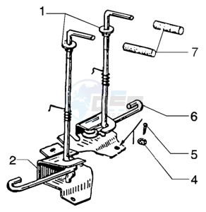 PX 150 E U.S.A. drawing Cowls lock