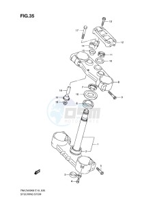 RM-Z450 EU drawing STEERING STEM