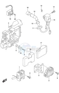 DF 25A drawing Rectifier/Ignition Coil Non-Remote Control