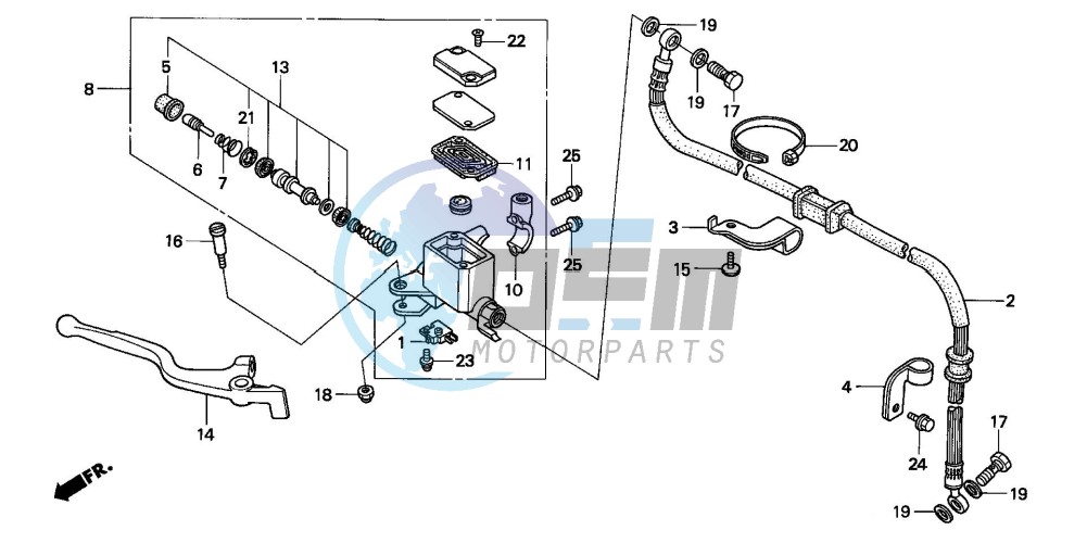 FR. BRAKE MASTER CYLINDER