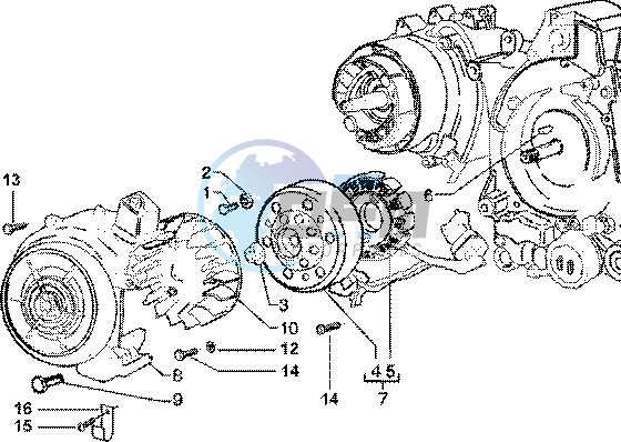 Flywheel magneto