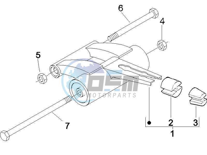 Swinging arm