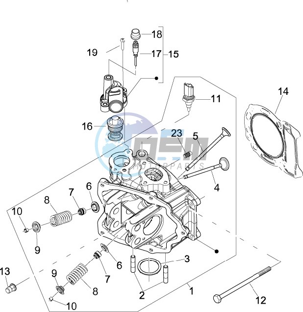 Cilinder head unit - Valve