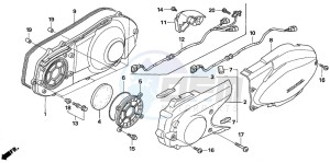 NSS250X FORZA X drawing LEFT CRANKCASE COVER