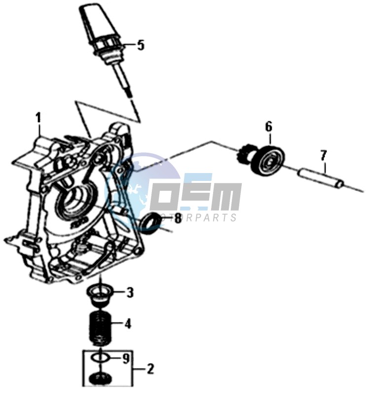 CRANKCASE RIGHT / START MOTOR