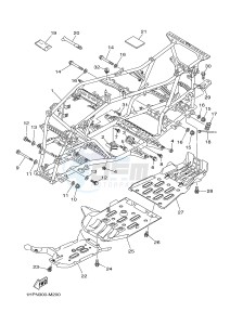 YFM700FWAD YFM7FGPHD GRIZZLY 700 EPS HUNTER (1HPS) drawing FRAME