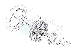 SMT 50 E4 DRIFTING (EMEA) drawing Front wheel