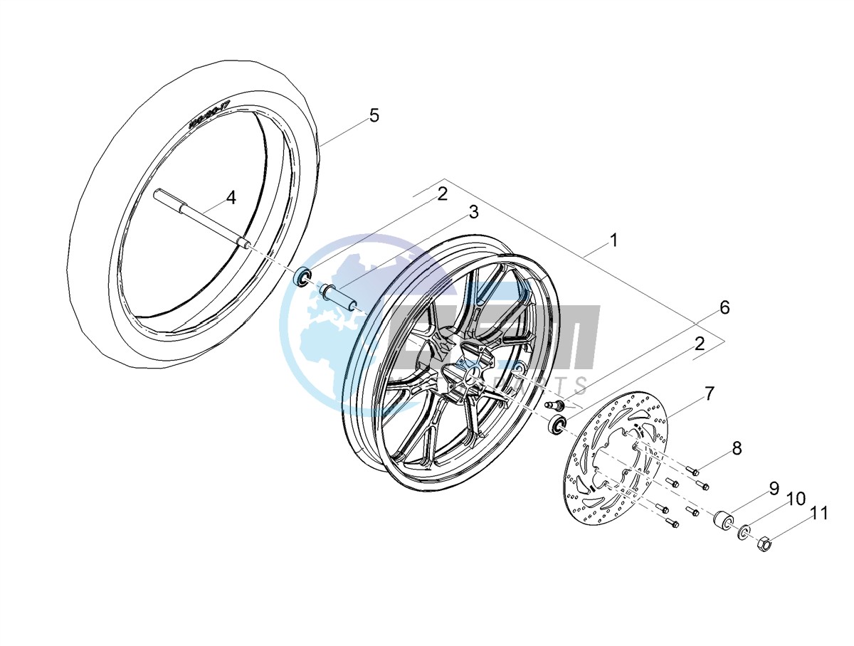 Front wheel