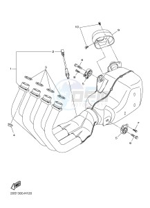 XJ6S ABS 600 (36D6) drawing EXHAUST