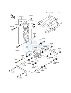 Z800 ABS ZR800BGF FR GB XX (EU ME A(FRICA) drawing Suspension/Shock Absorber