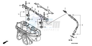 CBR600RR9 France - (F / CMF SPC) drawing FUEL INJECTOR